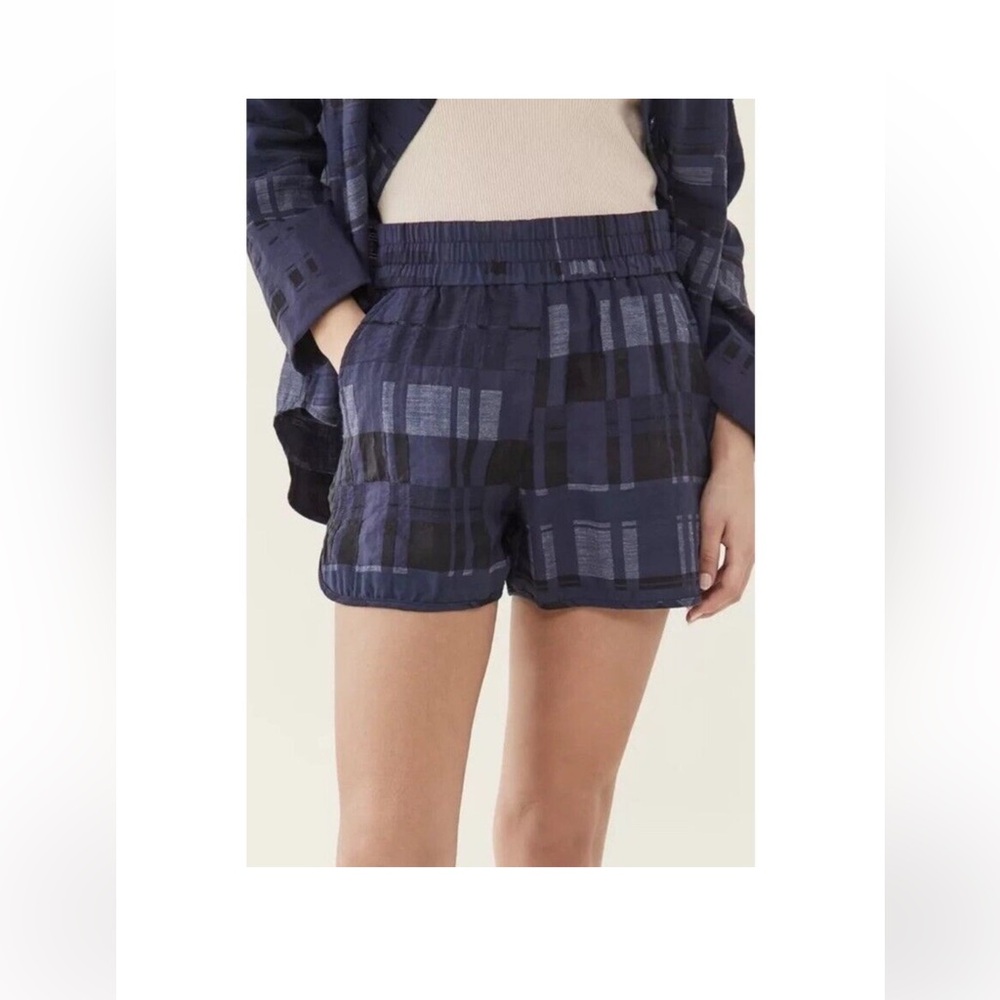 NWT- Baum Und Pferdgarten Nazyra Night Sky Blue High Waist Women's Shorts- sz 38